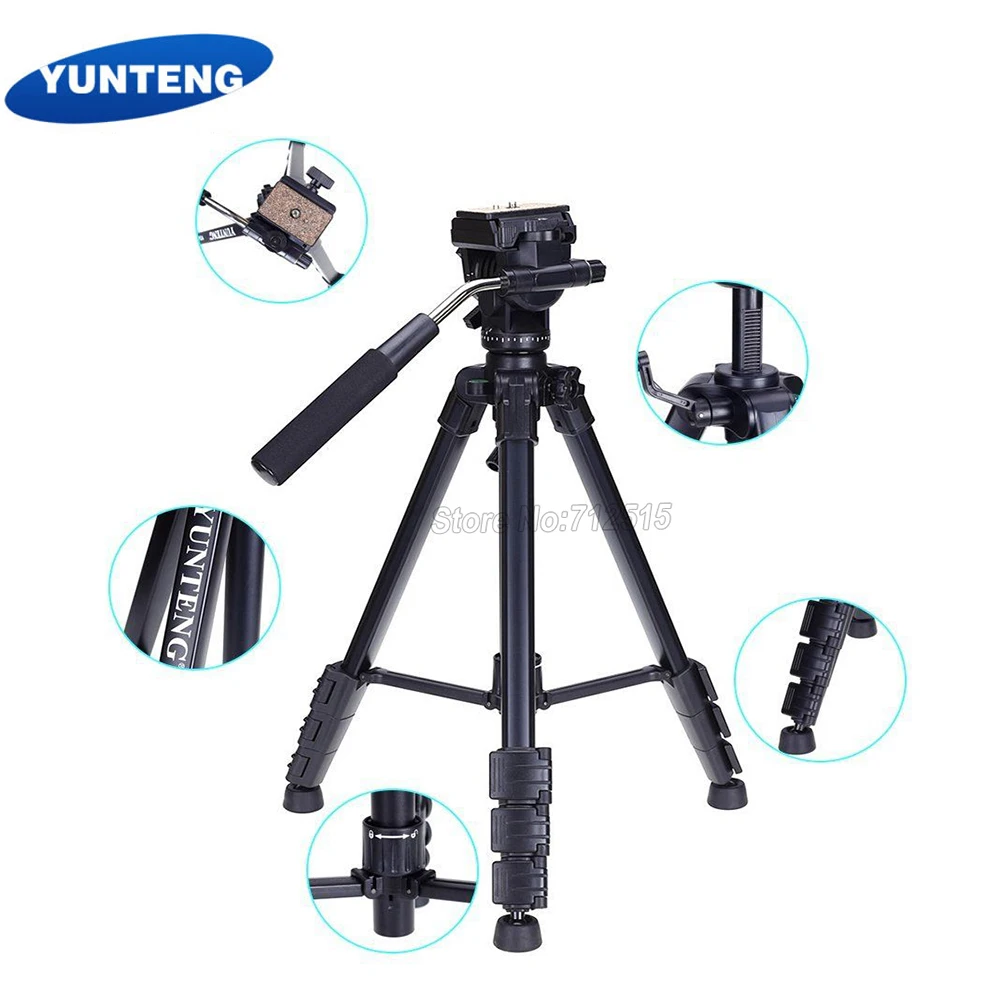 Yunteng 691 Алюминиевый Дорожный Штатив для мобильных телефонов и аксессуары Professional
