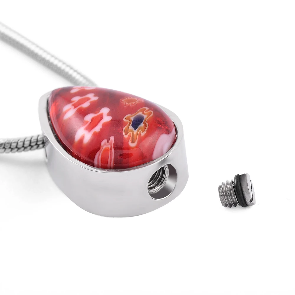 CMJ8476 Red Tear Drop Кулон из венецианского стекла для любимых зол ювелирных изделий collares