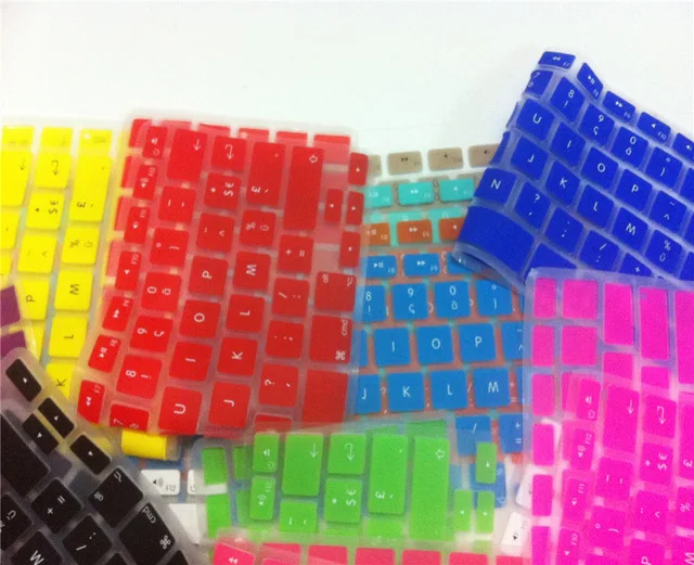 Новый силиконовый чехол для клавиатуры с французскими буквами Macbook Air Pro Retina 13 15 17