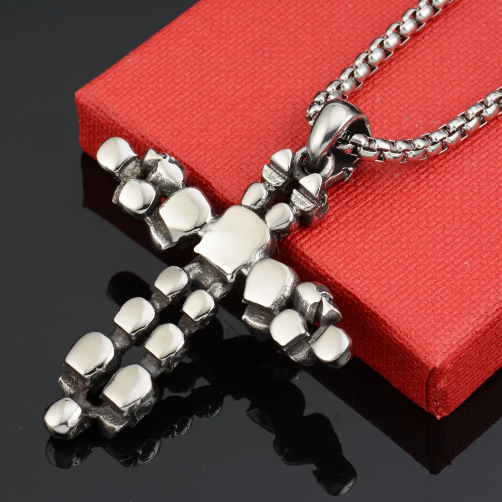 Goofan хип-хоп многократная Подвеска Крест с черепами Превосходное качество