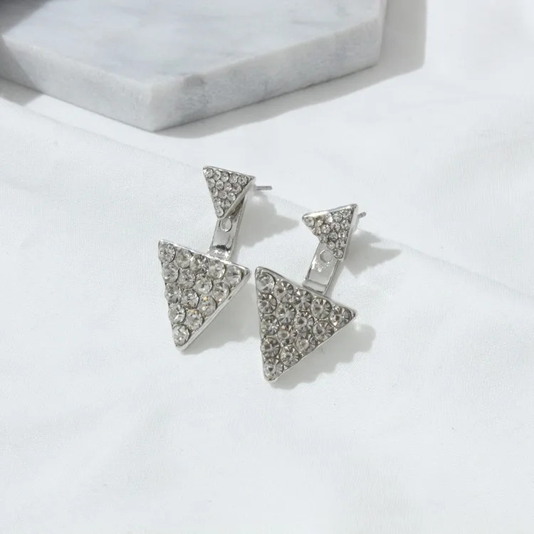 2016 New Women's Fashion Earrings Rhinestone Resin Sweet Metal with Gems Ear Stud For Women Girls | Украшения и аксессуары