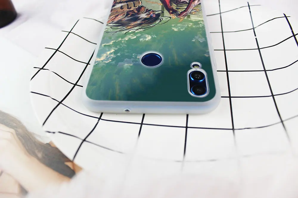 Чехол-накладка для Huawei Honor 30 20 10 9 Lite 9a 8a 7a Pro 10X 10i 30s 20lite 10lite ТПУ с аниме атака на