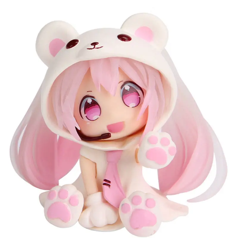 Япония Nendoroid Figma Аниме Хацунэ Мику Рисунок белый медведь Снег Q Ver. Коллекционные