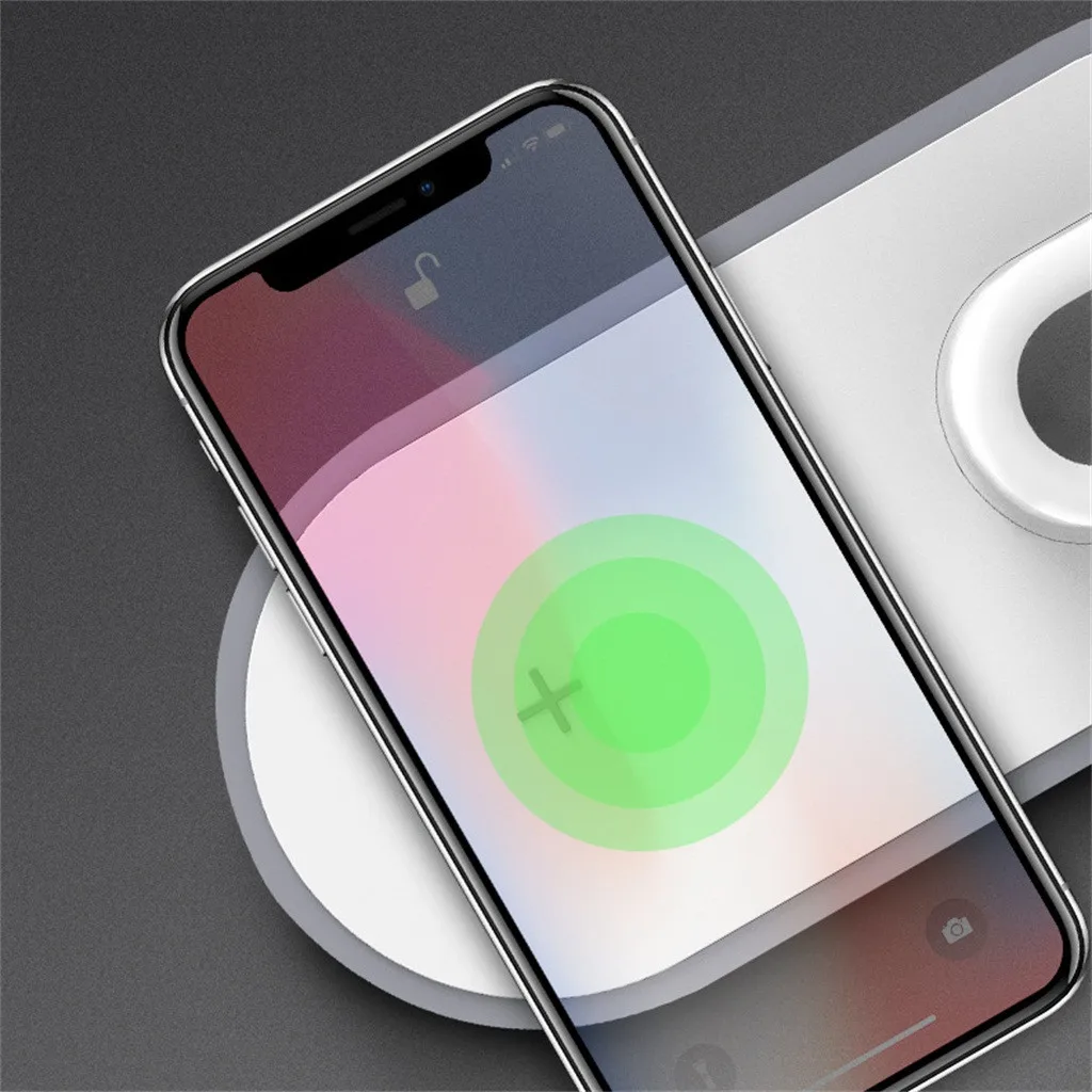2 в 1 магнитное зарядное устройство для телефона iPhone X S MAX XR 8 7 беспроводное Apple Watch