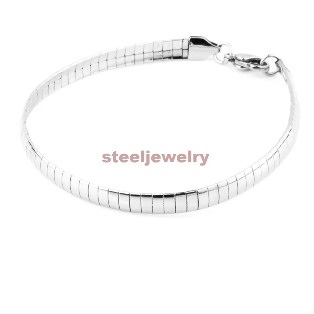 Женский Ошейник 6 мм ожерелье чокер + браслет ювелирные изделия змеиная цепочка