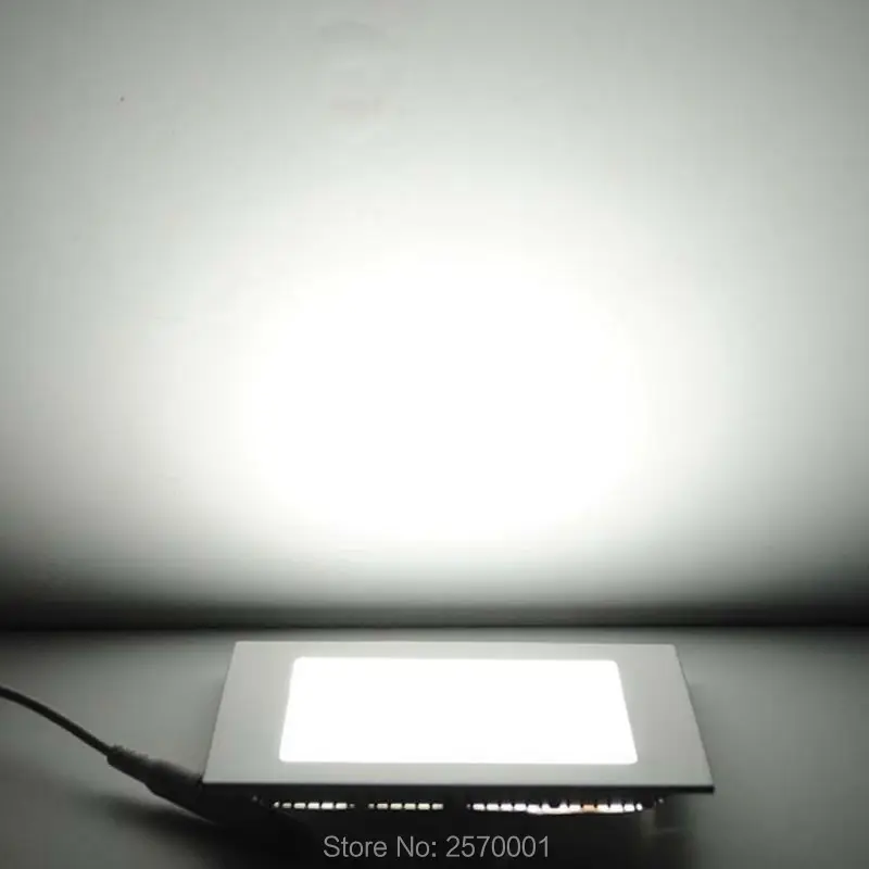 100-110LM/W 3 года гарантии квадратный светодиодный светильник 6 Вт led-панели для потолка светильник лампа направленного света COB
