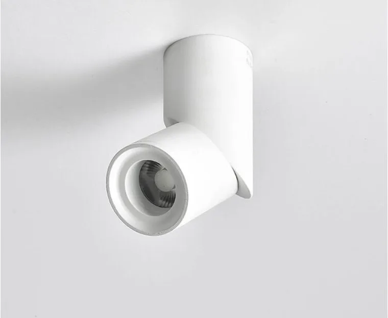Регулируемый вращающийся светодиодный светильник 10W15W20W COB светодиодный точечные потолочные светильники AC110-220V светодиодный настенный светильник Теплый Холодный белый Внутреннее освещение