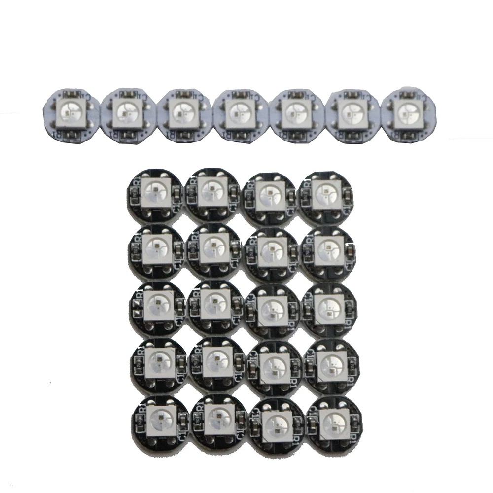 WS2812B WS2812 светодиодный чип 5 в Радиатор Черный Белый PCB 10 1000 шт./лот 4 Pin для 5050 RGB IC