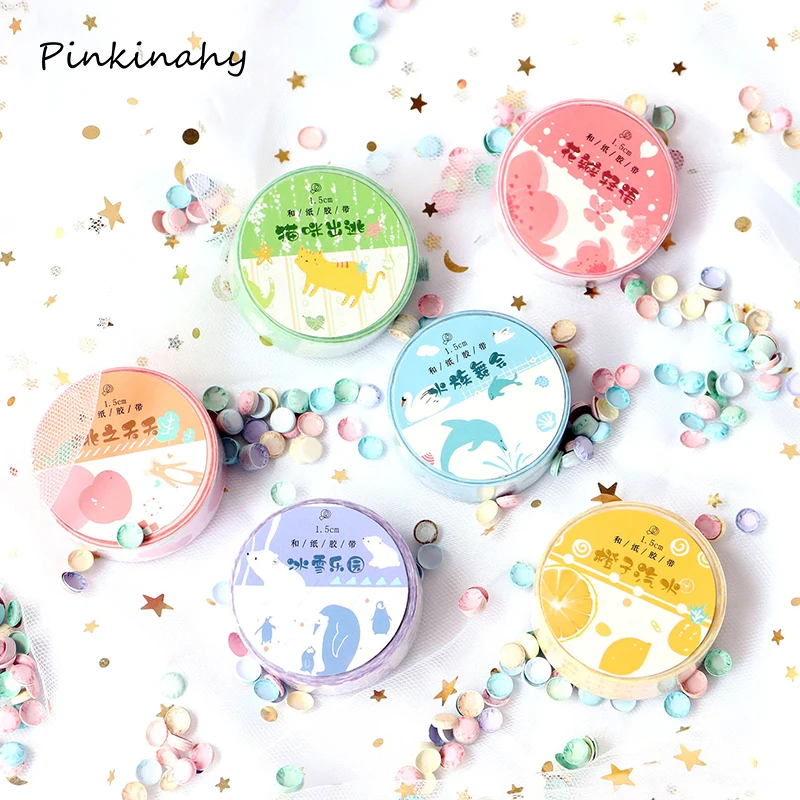 Коллаж Серизе животное персик Сакура фото наклейка лента DIY Скрапбукинг