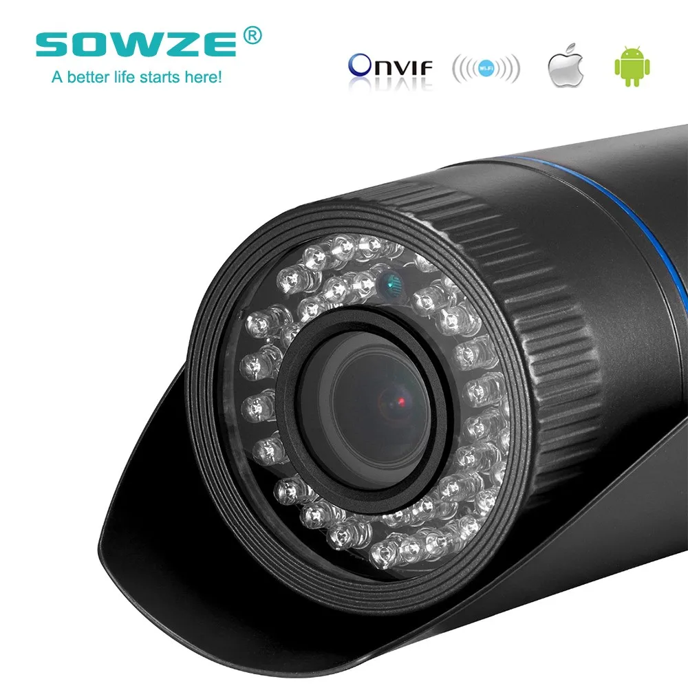 Sowze 4x Моторизованный объектив 2.8 мм-12 мм H.265 IP Камера 1/4 ''ov4689 1mp IP66 пуля CCTV
