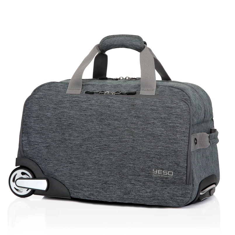 YESO Колесные Сумки Серый мужская Сумка Тележка Легкий Ручной клади Проверить