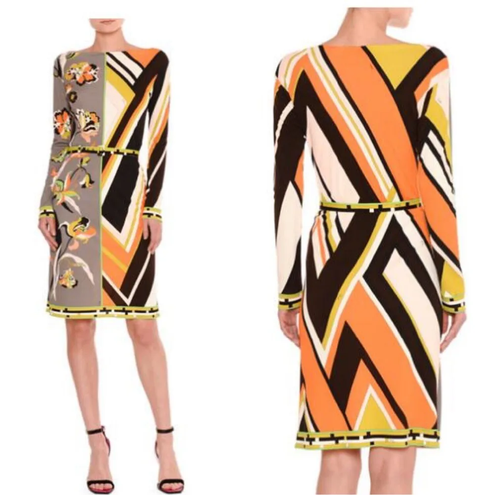 New women's wear Italian fashion long sleeve elastic knitted slim dress with | Женская одежда