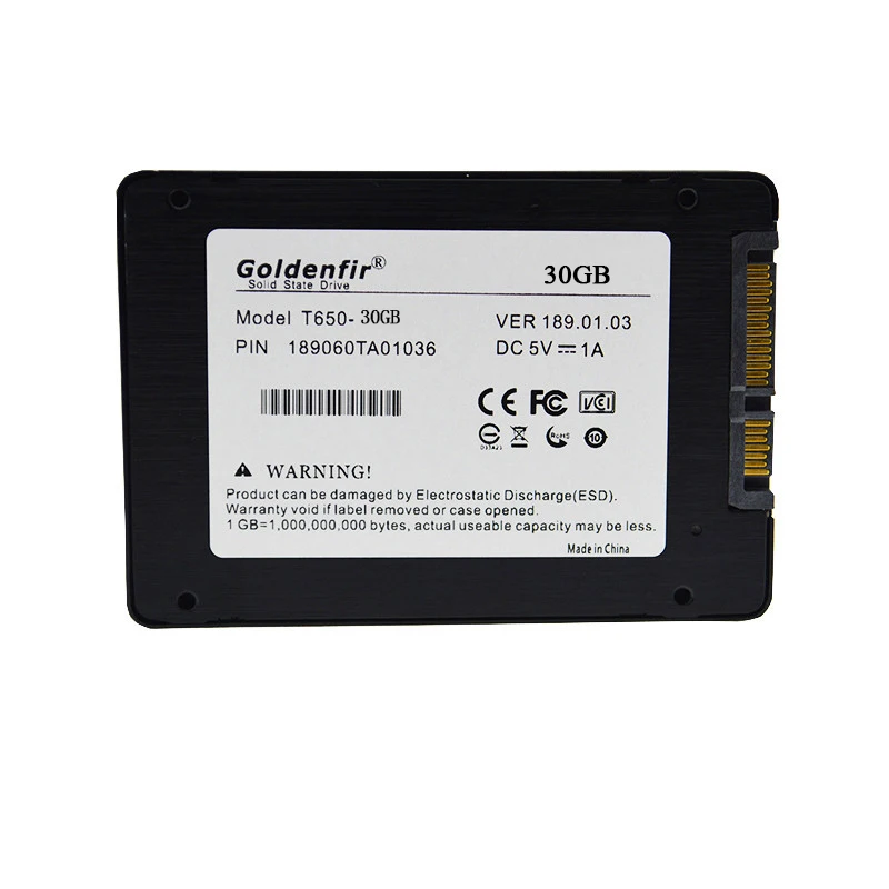Goldenfir SSD 30 ГБ твердотельный жесткий диск для портативных ПК диск|ssd drives for laptops|solid