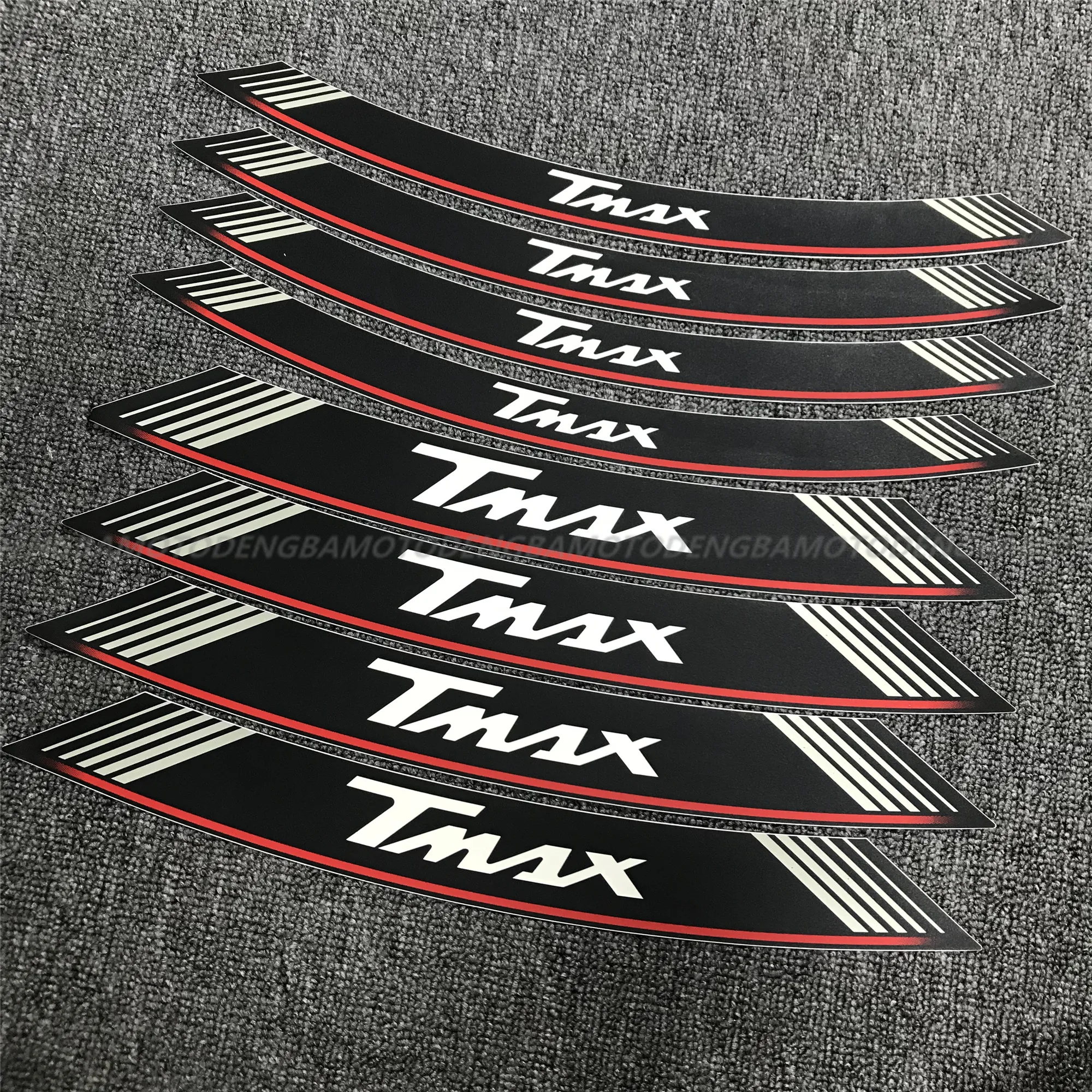 Наклейка на колеса мотоцикла в полоску светоотражающий обод для Yamaha TMAX 500 530 tmax530
