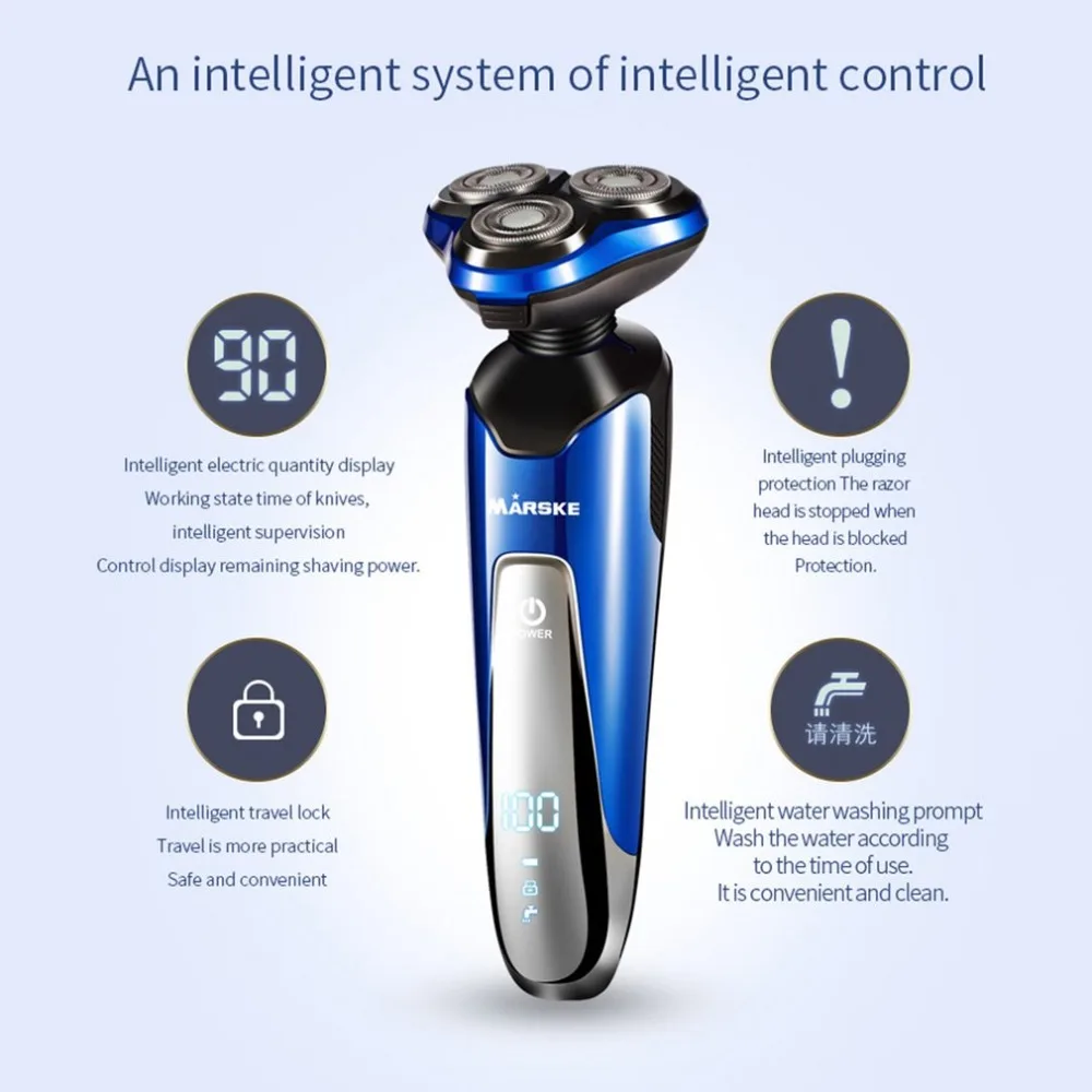 Multifunctional USB Rechargeable Electric Men's Shaver Nose Beard Eyebrow Trimmer Razor Self Groomer Smart | Бытовая техника