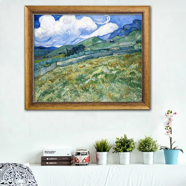 Картина маслом на пейзаже Ван Гог художественное произведение репродукция Wheatfield