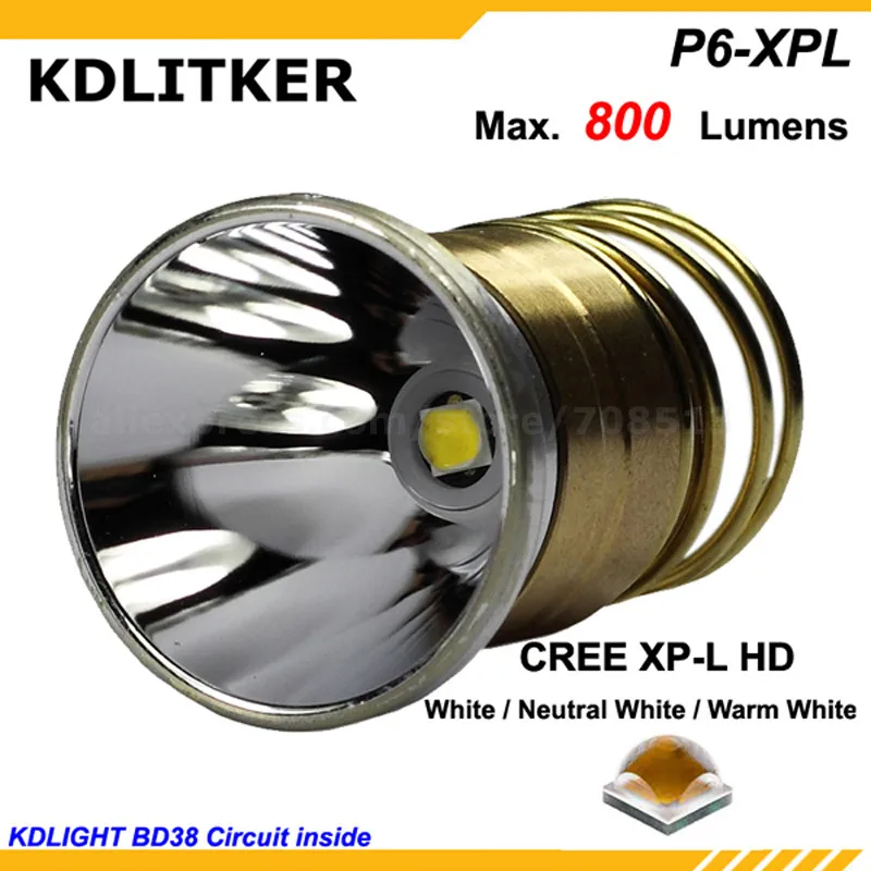 Светодиодная лампа KDLITKER P6 XPL HD 6500K/нейтральный белый свет 4500K/теплый 3000K 1000 люмен 3 В