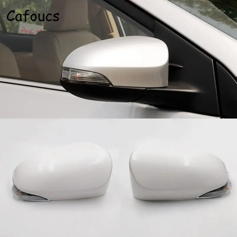 Cafoucs накладка на зеркало заднего вида автомобиля поворотники боковые фары для Toyota Corolla