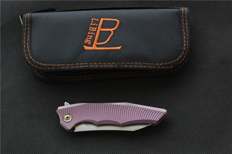 

LiBing NEW original Elf outdoor Flipper Folding knife Titanium handle M390 blade Tactical camping survival Knives EDC tools