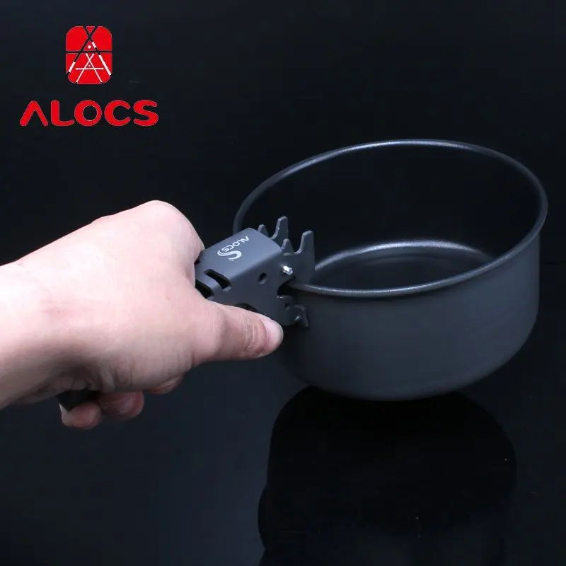 Alocs Открытый кемпинг анти горячий соскабливание Grip pans ручка кухонная посуда