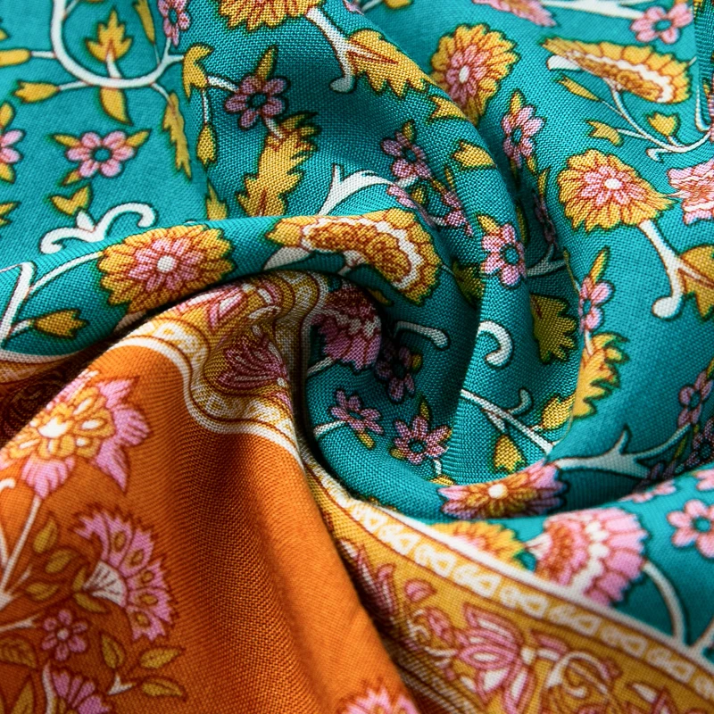 Женское пляжное платье Bikinx летнее в стиле бохо с винтажным принтом и открытой
