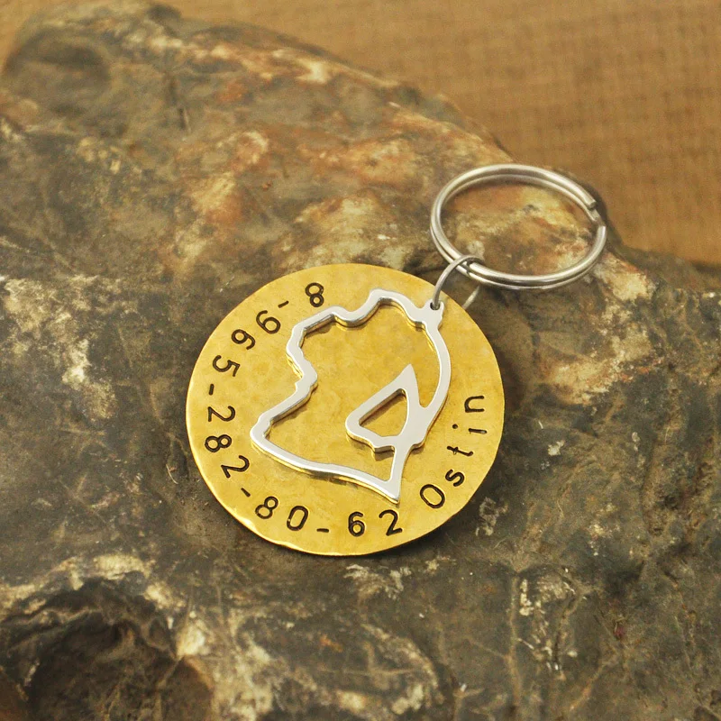 

Shih Tzu dog tag, Identification Tag, Copper Dog Tag , ID tags for dog