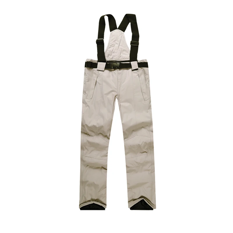 CB LIGHT GREY Новинка, Мужская лыжная куртка, лыжные штаны, зимние теплые ветрозащитные водонепроницаемые штаны для спорта на открытом воздухе, сноубординга, брендовые лыжные пальто, брюки, лыжный костюм - Цвет: CB LIGHT GREY