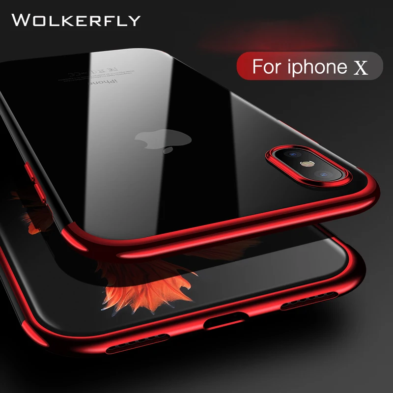Роскошный модный чехол для телефона iPhone XS Max XR X прозрачный Ультратонкий Мягкий из