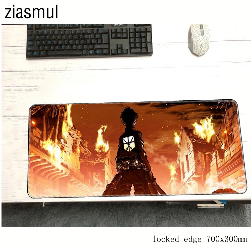 Коврик для мыши attack on titan padmouse 700x300 мм коврик notbook компьютерный модный игровой