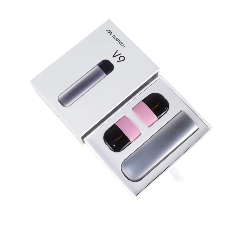 Оригинал SUB TWO pod vape электронная сигарета жидкая V9 набор LED 350 мАч 1 мл бак 1.4ohm