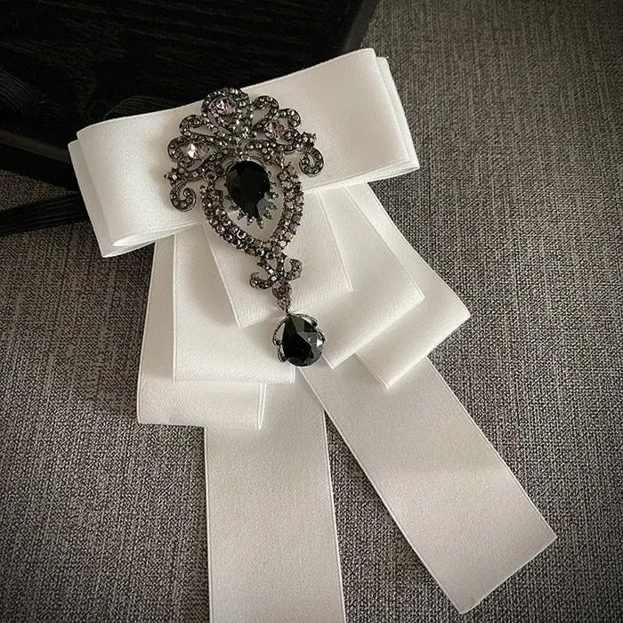 Handmade Bow Tie Мужская Женская рубашка с воротником и галстуком-бабочкой, сплав, горный хрусталь, кристалл, галстук для свадебной вечеринки, галстук, бизнес эластичная лента, галстук-бабочка - Цвет: Handmade Bow Tie