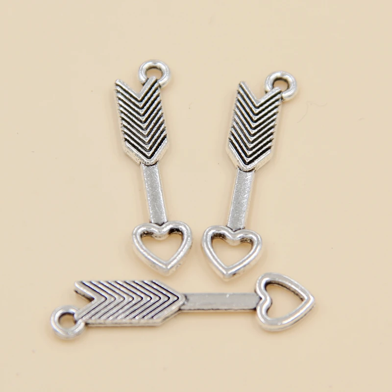 

Wholesale 50pcs Tibetan Silver Arrow Charms Pendants 30x7mm