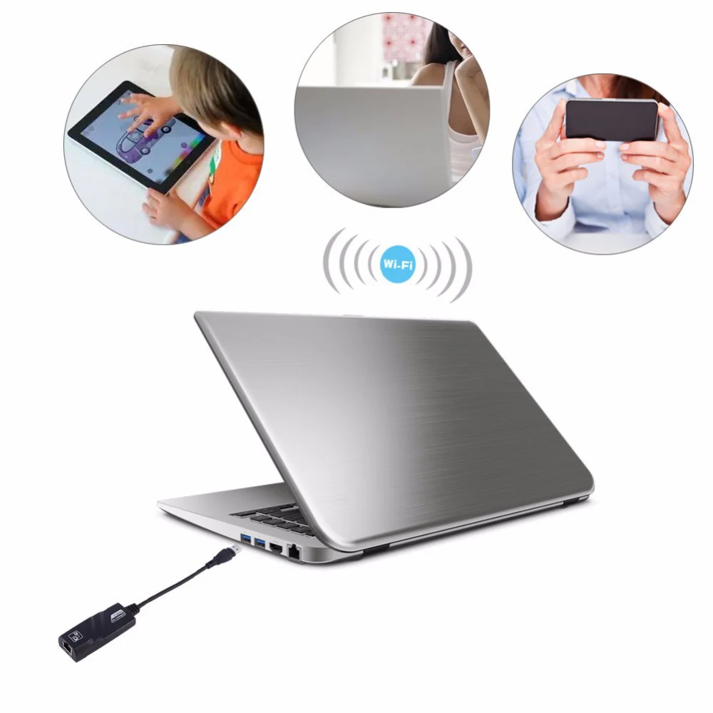 USB 3.0 10/100/1000Mbps Gigabit Ethernet Connector RJ45 External Network Card Converter LAN Adapter | Компьютеры и офис