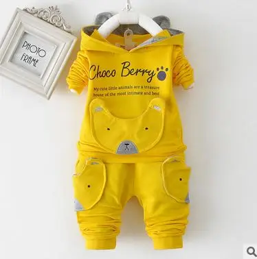 

Весна-осень 2016 г. костюм с ворсом с длинными рукавами для новорожденных мальчиков Одежда для малышей