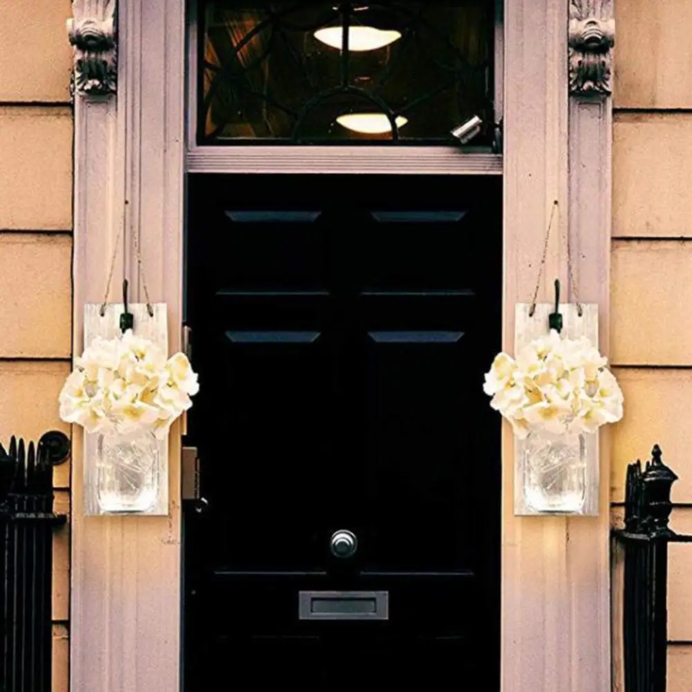 Домашнее Ретро украшение световая гирлянда со стеклянной бутылкой деревянная