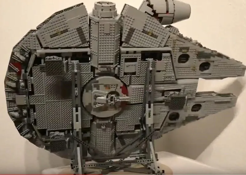MOC для лего Звездные войны Сокол Миллениум вертикальный 75192 стенд совместим 05132 с