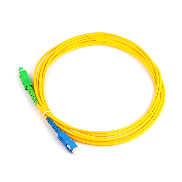10pcsSC APC to SC UPC 3m Fiber Patch Cable optical fiber cord 2.0mm PVC G652d Jumper Simplex FTTH Optic 1m | Мобильные телефоны и