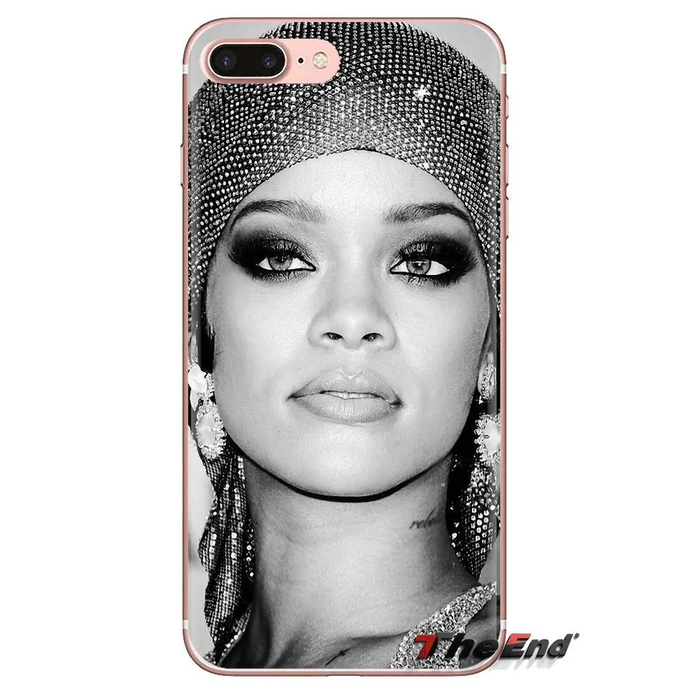 Силиконовый чехол для телефона Sexy поп-звезд Женская певица Рианна samsung Galaxy S3 S4 S5