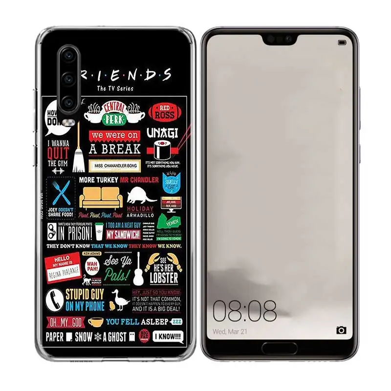 Роскошный чехол для телефона Best Friends BFF Huawei P30 P20 P10 lite Plus Mate 20X20 10 Pro P Smart 2019 + 2018 Nova 4 |