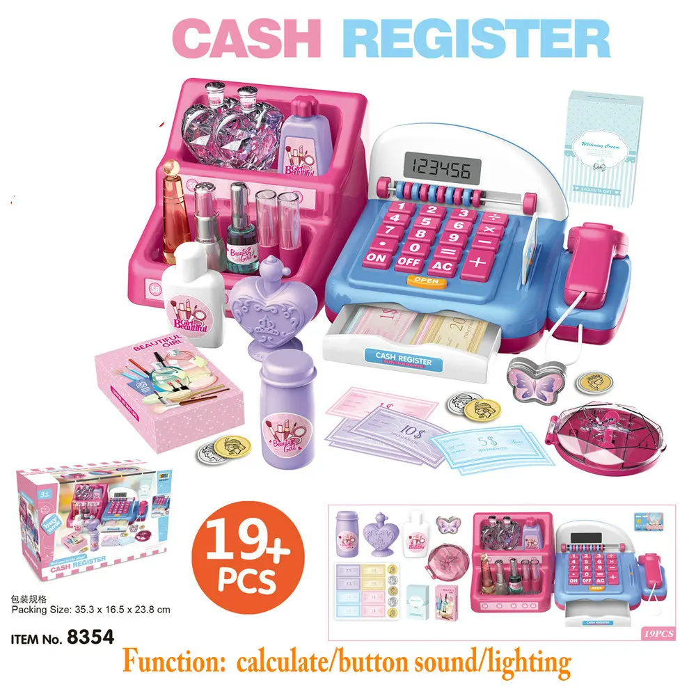 Детский кассовый аппарат игрушка с вычислением звука игровые наборы для