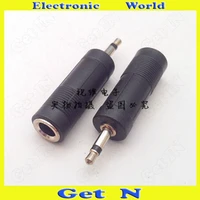 30pcs av adapter connector converting 6 35 female to mono track 3 5 male 6 5 female to 3 5 male