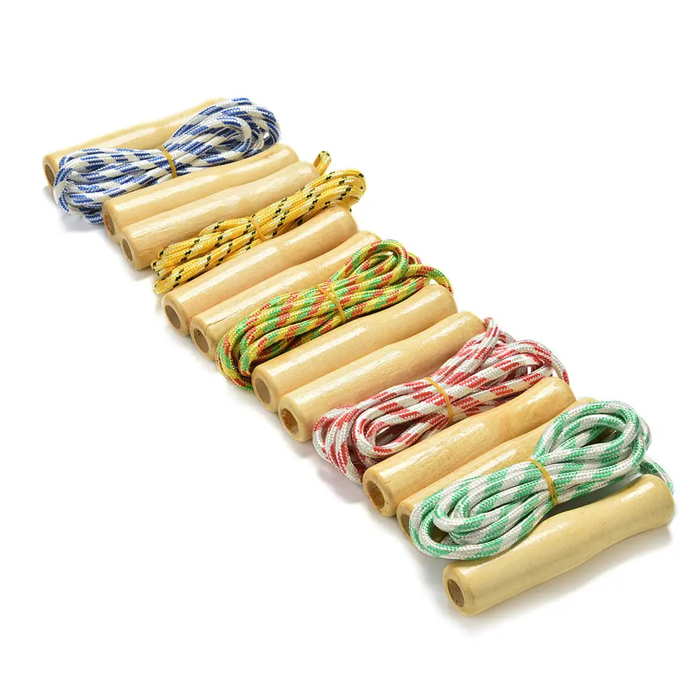 1 предмет Новинка Спортивная скакалка для занятия спортом дома деревянная ручка