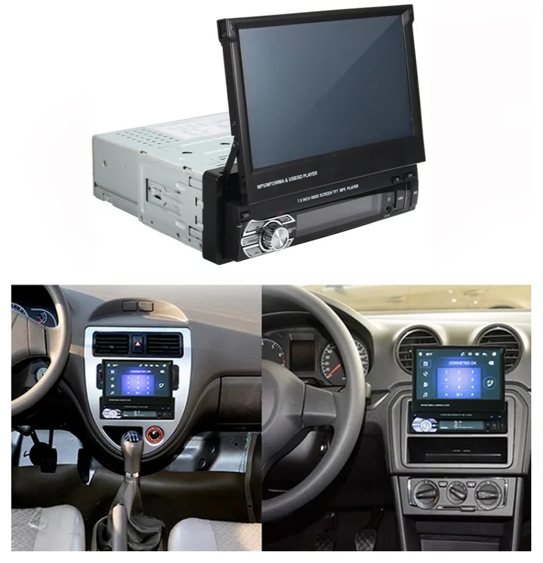1 din автомобильный MP5 плеер Автомобильный MP3 MP4 мультимедийный Радио Стерео Bluetooth 7