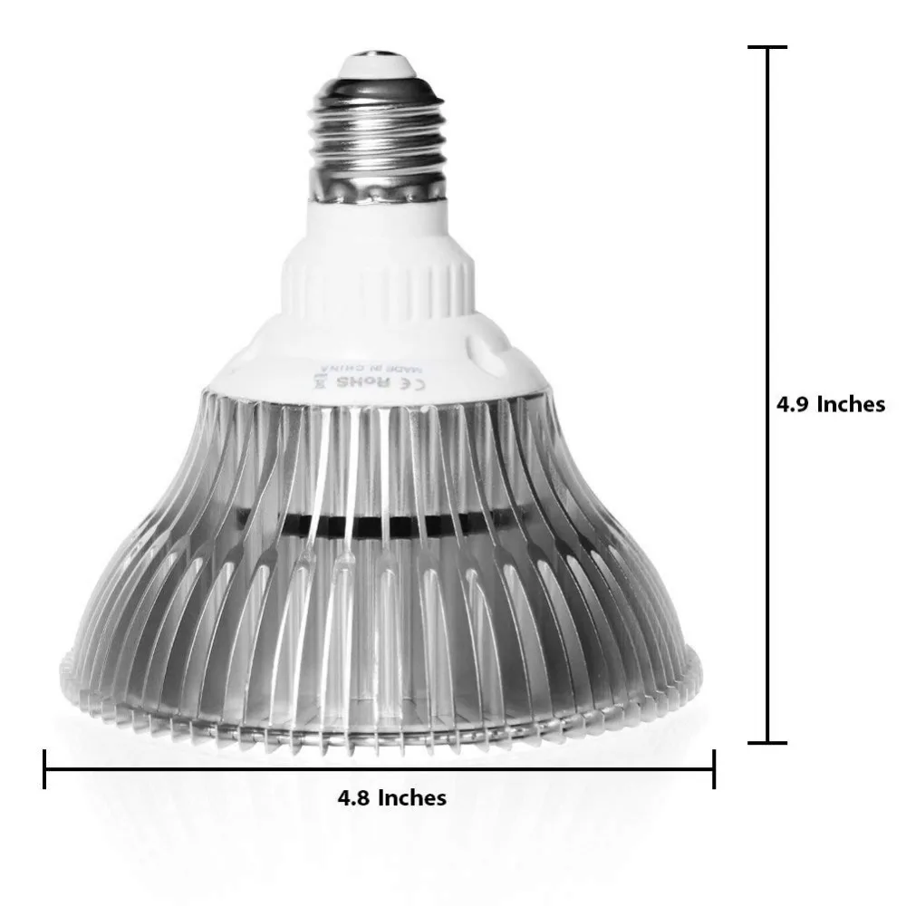 Полный спектр светать 100 Вт E27 LED Grow Light Par38 лампа растение для Foweing Цветущий 85 265