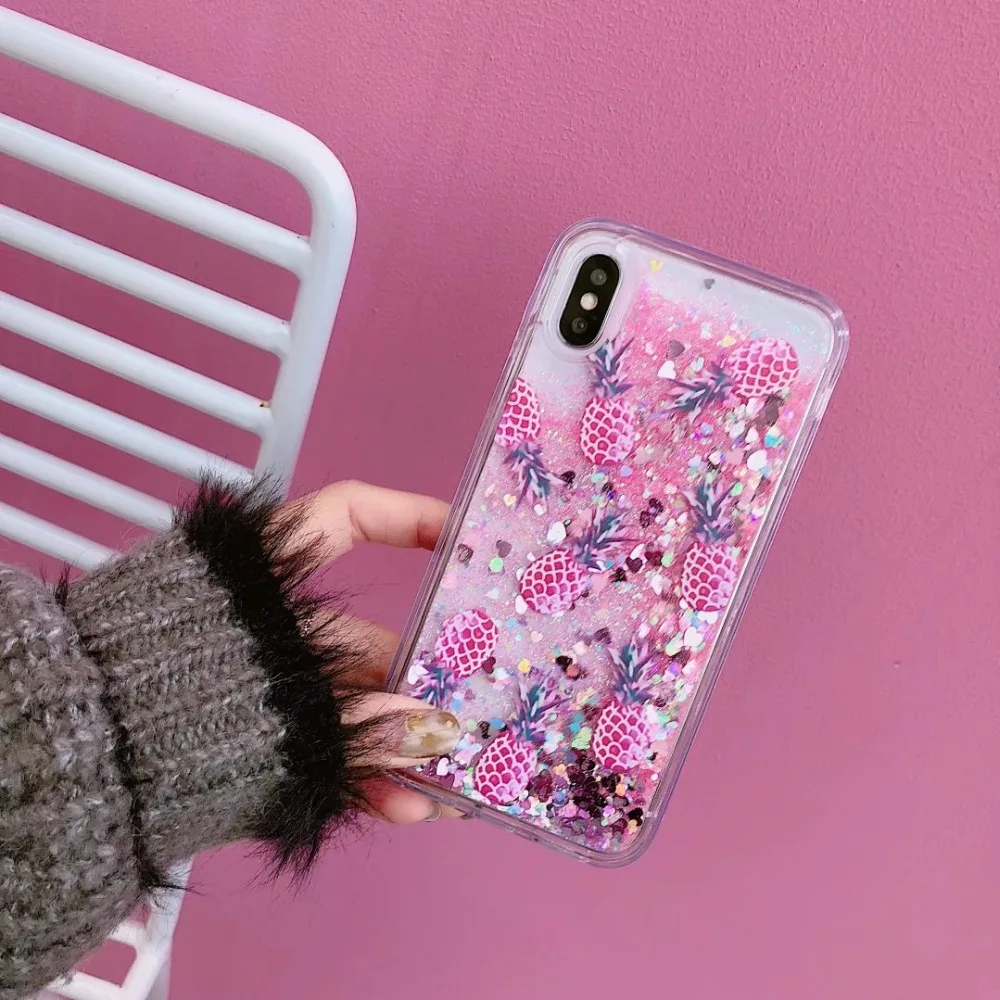 GABOOM блестит блестящая ананас телефон чехлы для iPhone 7 Чехол 6 6s 8 Plus X Bling