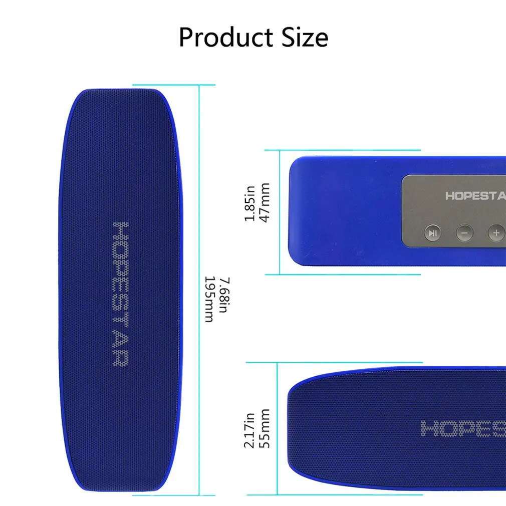 HOPESTAR H11 динамик fm-радио беспроводной громкий динамик стерео звук MP3 музыкальный плеер Поддержка TF карта Мобильная мощность