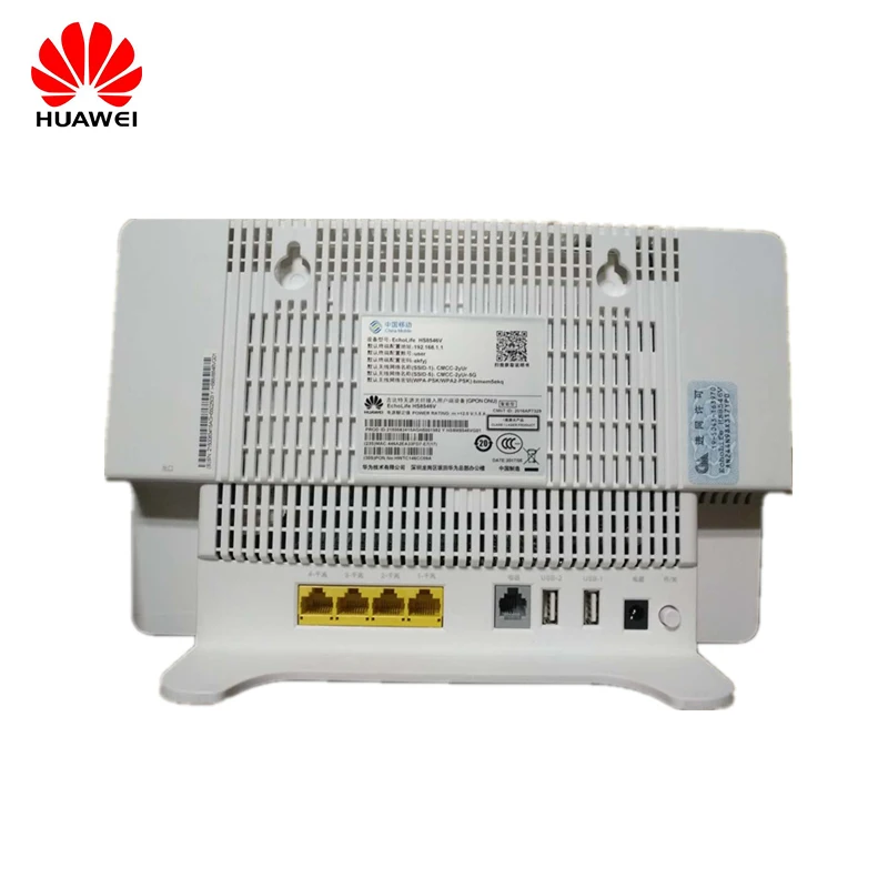 Huawei GPON ONT HS8546V 4GE+ 1 голос+ 2USB с двухдиапазонным роутером 2,4G+ 5G WiFi FTTH ONU английская прошивка