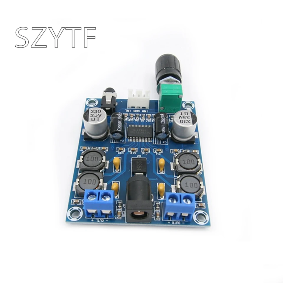 TPA3118D2 цифровая плата Amplificador Двухканальный аудио усилитель DC 12 В 24 в 28 3A Доска 45 Вт *