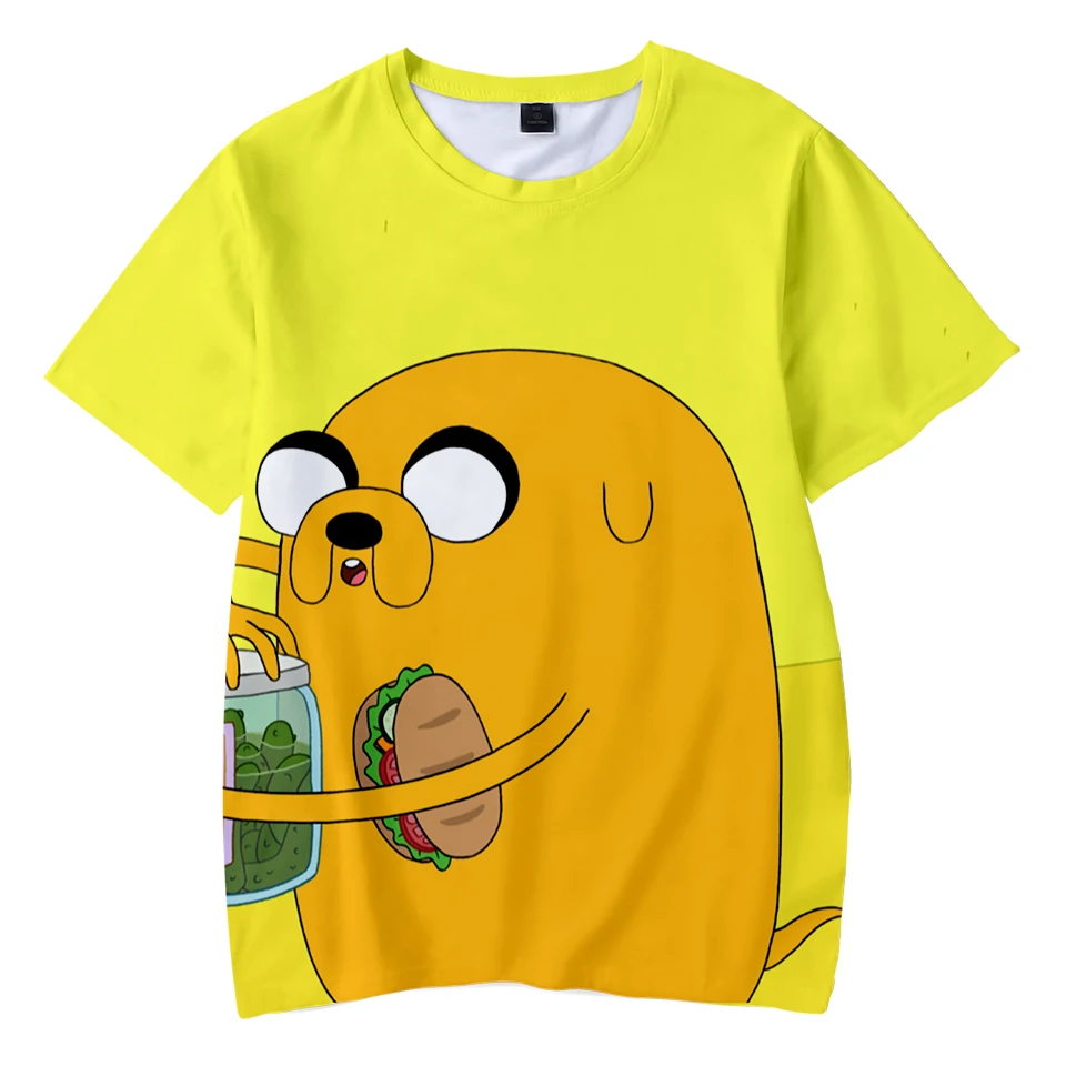 Детские футболки с 3D рисунком Adventure Time горячая Распродажа Повседневная Уличная