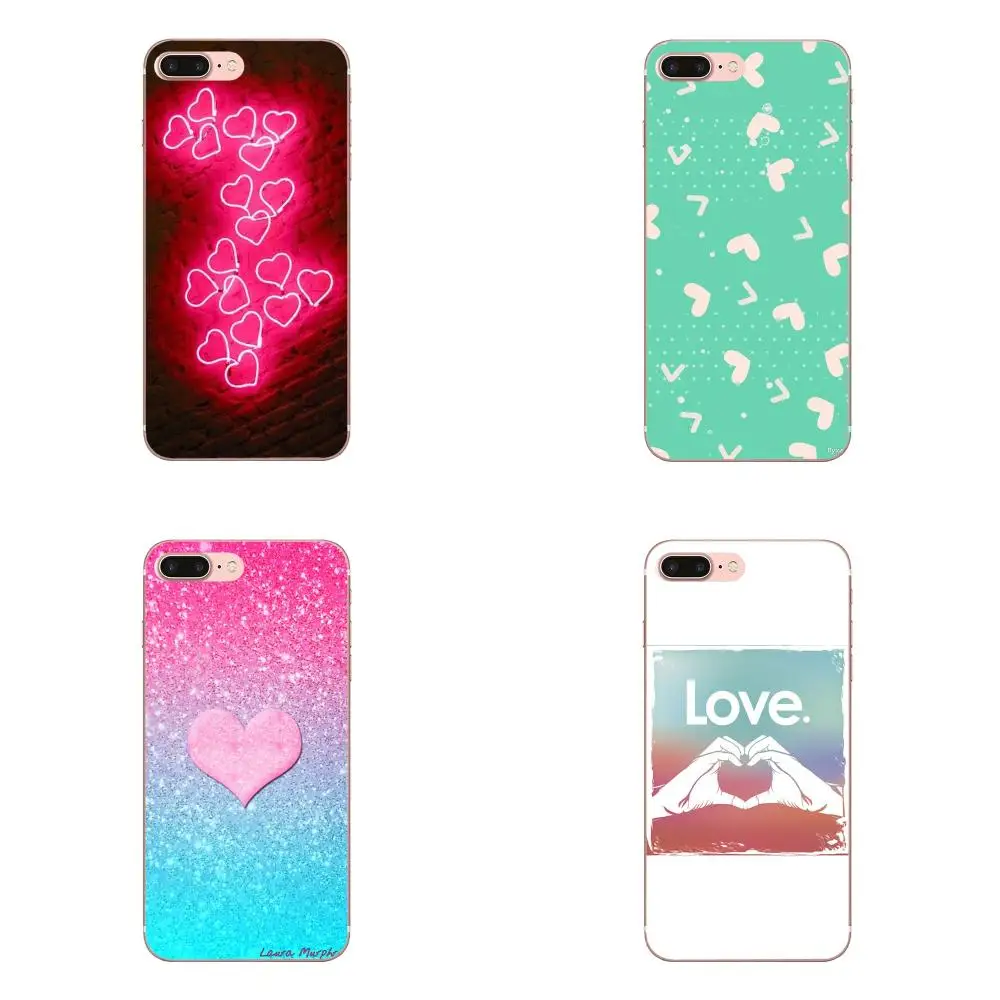 Аксессуары для мягкого чехла I Love You Pink Hearts Sony Xperia Z Z1 Z2 Z3 Z4 Z5 compact Mini M2 M4 M5 T3 E3 E5 XA XA1 XZ